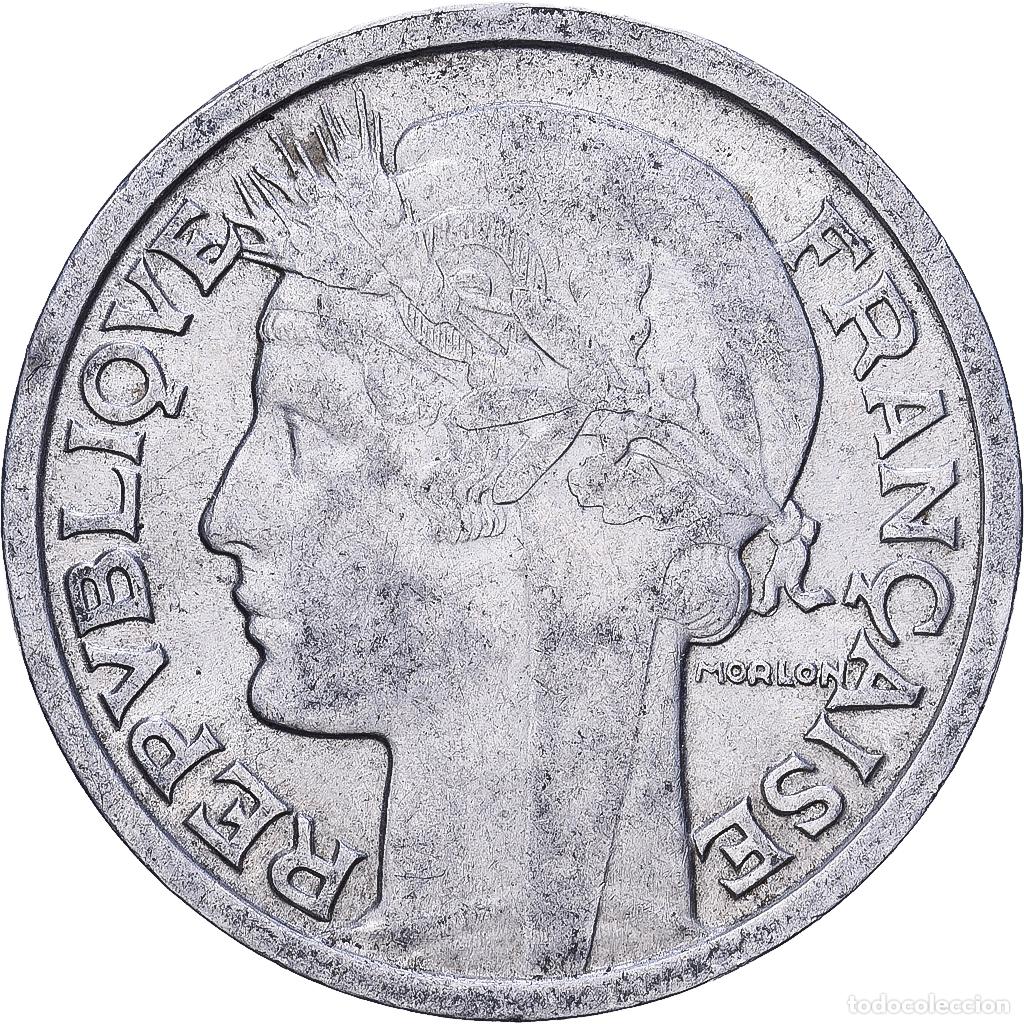 Monedas antiguas de Europa: [#228774] Francia, 2 Francs, Morlon, 1958, Aluminio, MBC, KM:886a.1