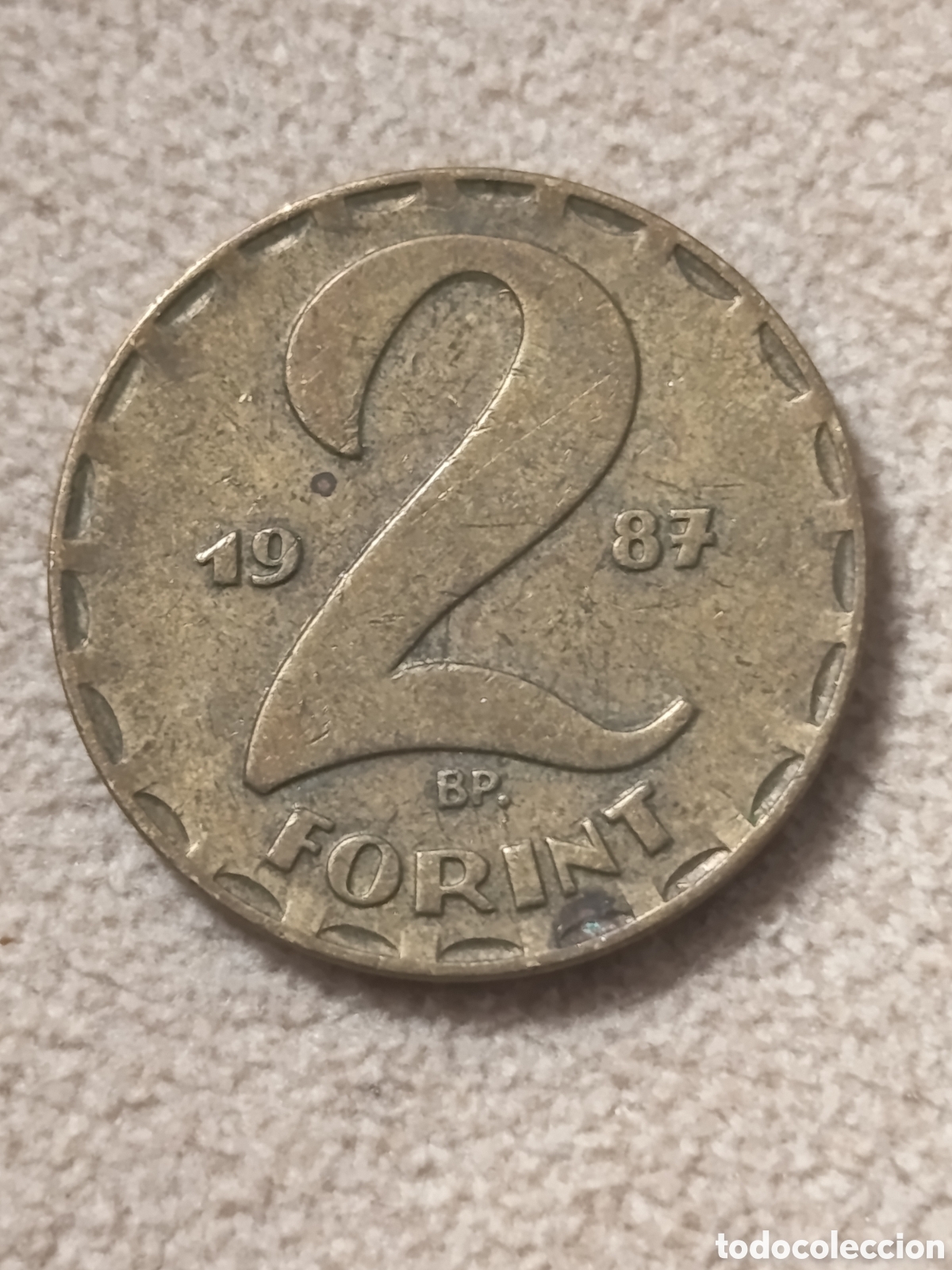 Monedas antiguas de Europa: Hungr&iacute;a 2 Forints 1987 BP - Foto 2