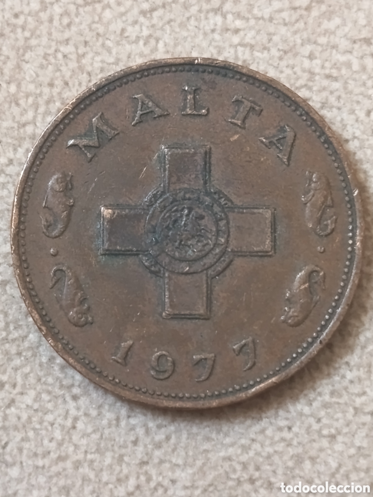 Monedas antiguas de Europa: Malta 1 Centavo 1977 - Foto 1