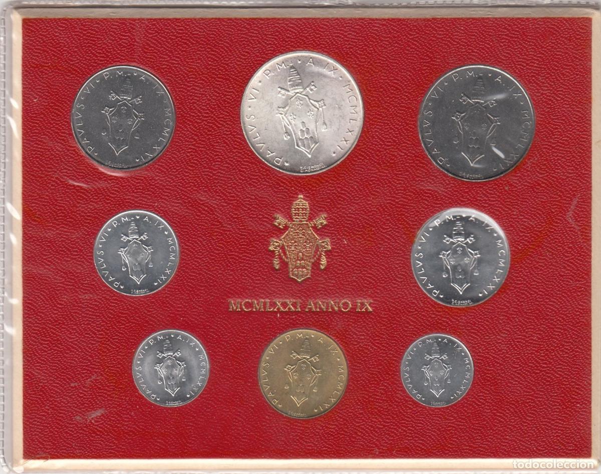 Alte M&uuml;nzen aus Europa: CRC0094 CARTERA MONEDA VATICANO 8 VALORES 1971