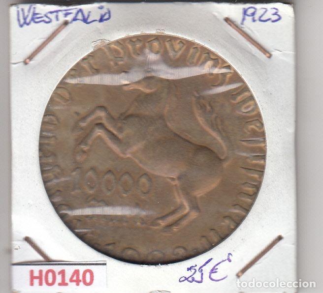 Alte M&uuml;nzen aus Europa: H0140 MONEDA WESTFALIA 10000 MARCOS 1923 MBC