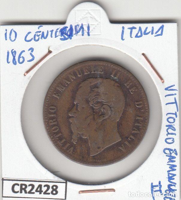 Monete antiche di Europa: CR2428 MONEDA ITALIA 10 CENTISIMI 1863