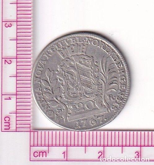 Alte M&uuml;nzen aus Europa: CR2409 MONEDA ALEMANIA 20 KREUZER 1767 PLATA