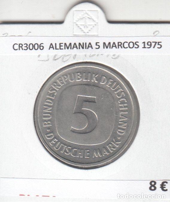 Alte M&uuml;nzen aus Europa: CR3006 MONEDA ALEMANIA 5 MARCOS 1975 BC