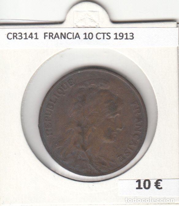 Monete antiche di Europa: CR3141 MONEDA FRANCIA 10 CENTIMOS 1913 MBC