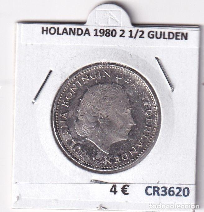 Moedas antigas da Europa: CR3620 MONEDA PAISES BAJOS 1980 2 1/2 GULDEN