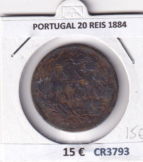 Alte M&uuml;nzen aus Europa: CR3793 MONEDA PORTUGAL 20 REIS 1884