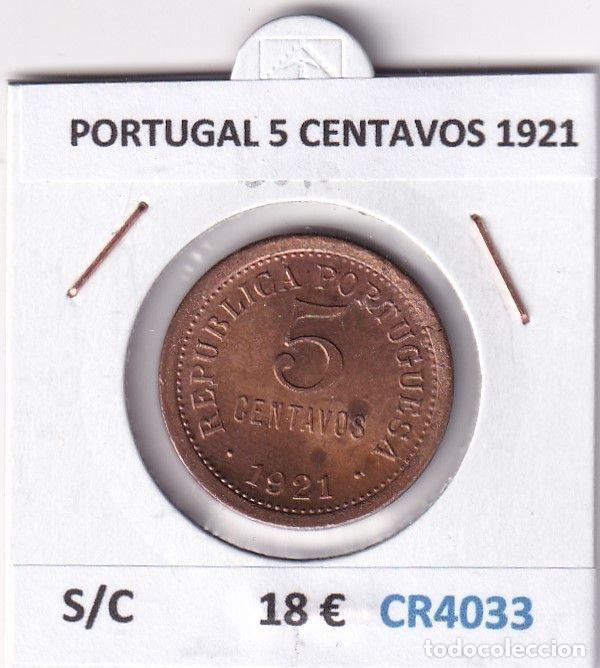 Old Coins of Europe: CR4033 MONEDA PORTUGAL 5 CENTAVOS 1921 SIN CIRCULAR