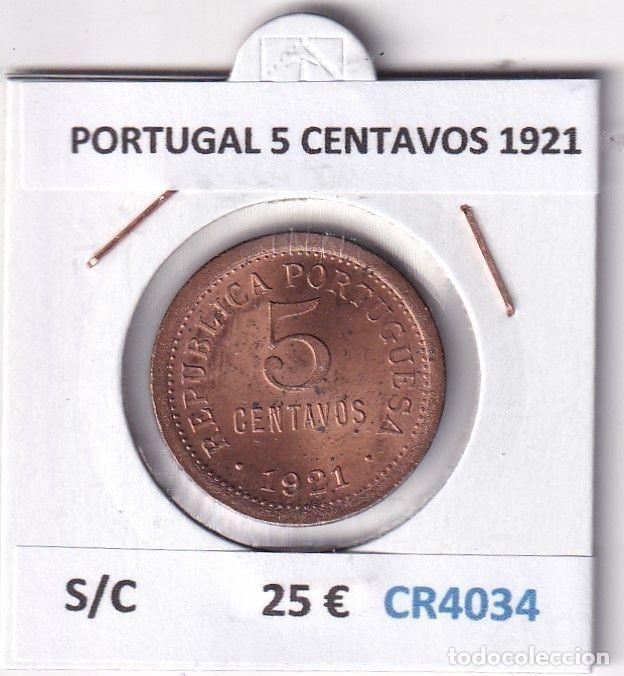 Old Coins of Europe: CR4034 MONEDA PORTUGAL 5 CENTAVOS 1921 SIN CIRCULAR