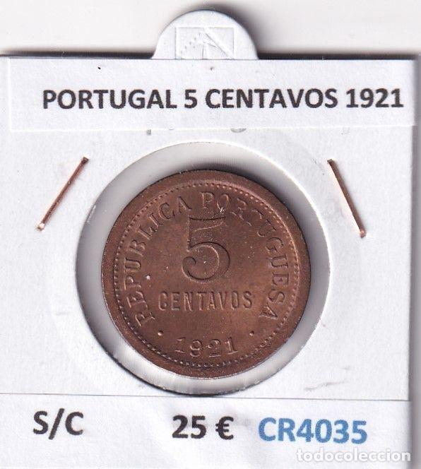 Old Coins of Europe: CR4035 MONEDA PORTUGAL 5 CENTAVOS 1921 SIN CIRCULAR