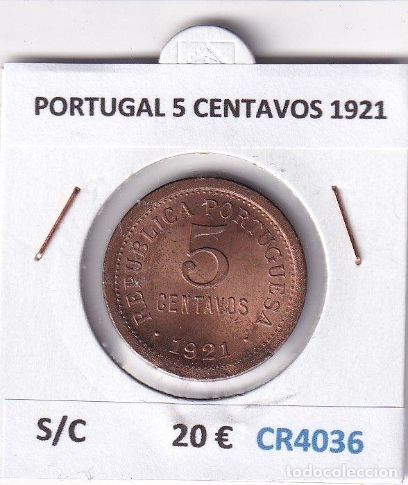 Old Coins of Europe: CR4036 MONEDA PORTUGAL 5 CENTAVOS 1921 SIN CIRCULAR