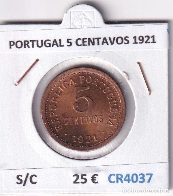Old Coins of Europe: CR4037 MONEDA PORTUGAL 5 CENTAVOS 1921 SIN CIRCULAR
