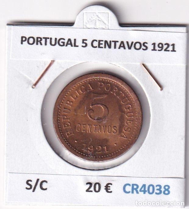 Old Coins of Europe: CR4038 MONEDA PORTUGAL 5 CENTAVOS 1921 SIN CIRCULAR