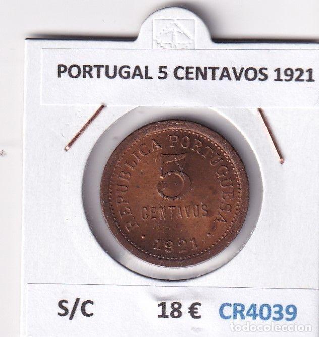 Old Coins of Europe: CR4039 MONEDA PORTUGAL 5 CENTAVOS 1921 SIN CIRCULAR