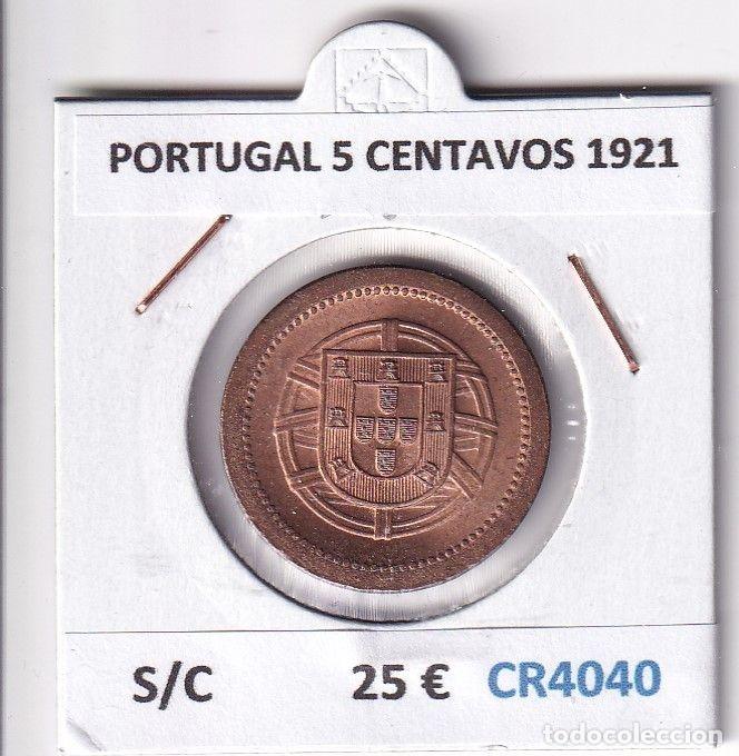 Old Coins of Europe: CR4040 MONEDA PORTUGAL 5 CENTAVOS 1921 SIN CIRCULAR