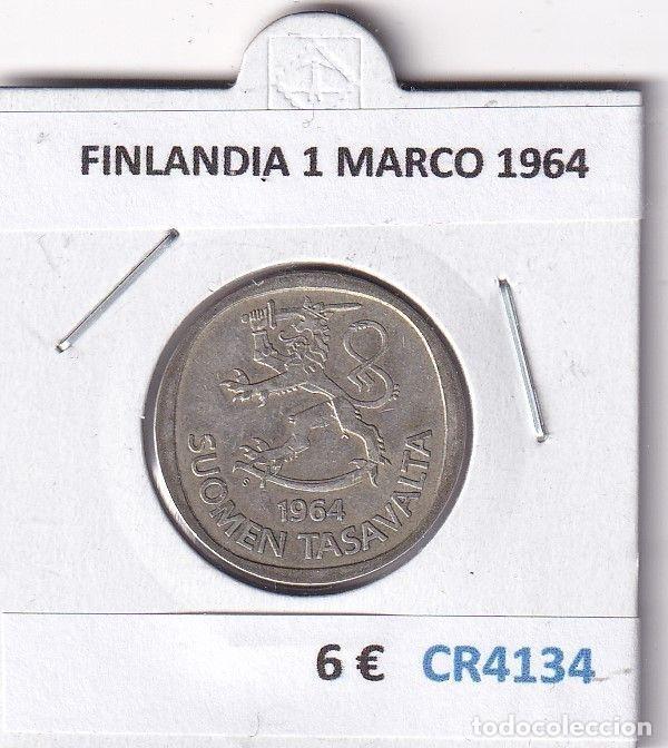 Monnaies anciennes de Europe: CR4134 MONEDA FINLANDIA 1 MARCO 1964