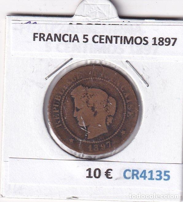 Monnaies anciennes de Europe: CR4135 MONEDA FRANCIA 5 CENTIMOS 1897