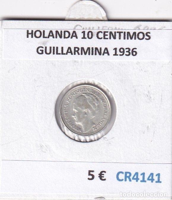 Monnaies anciennes de Europe: CR4141 MONEDA PAISES BAJOS 10 CENTIMOS GUILLARMINA 1936