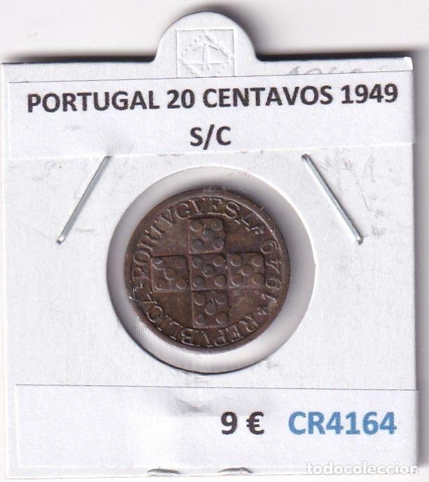 Monnaies anciennes de Europe: CR4164 MONEDA PORTUGAL 20 CENTAVOS 1949 S/C