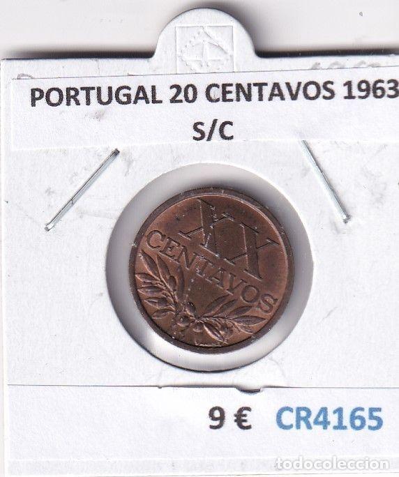 Monnaies anciennes de Europe: CR4165 MONEDA PORTUGAL 20 CENTAVOS 1963 S/C