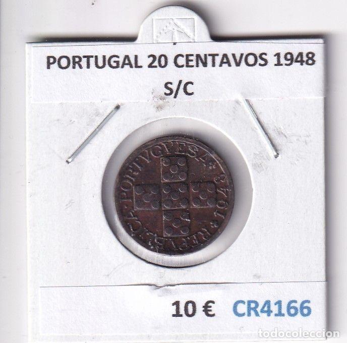 Monnaies anciennes de Europe: CR4166 MONEDA PORTUGAL 20 CENTAVOS 1948 S/C