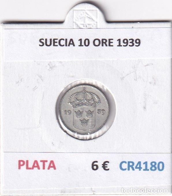 Monnaies anciennes de Europe: CR4180 MONEDA SUECIA 10 ORE 1939 PLATA