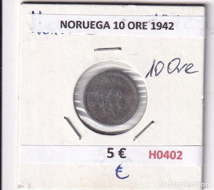 Monnaies anciennes de Europe: H0402 MONEDA NORUEGA 10 ORE 1942