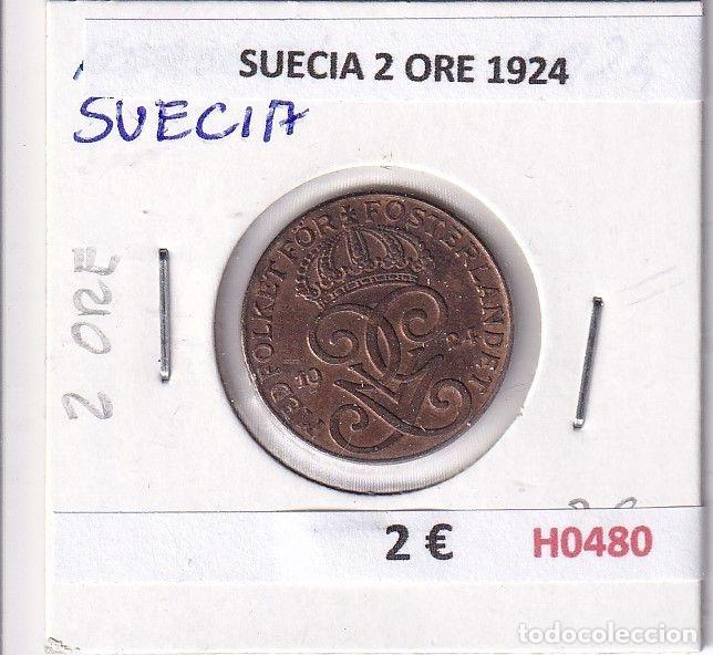 Old Coins of Europe: H0480 MONEDA SUECIA 2 ORE 1924