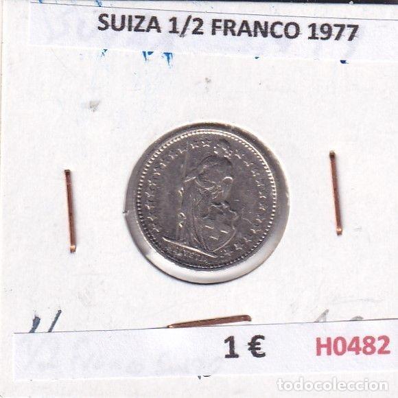Old Coins of Europe: H0482 MONEDA SUIZA 1/2 FRANCO 1977