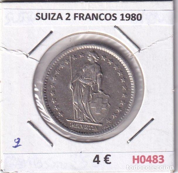 Old Coins of Europe: H0483 MONEDA SUIZA 2 FRANCOS 1980