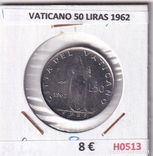Old Coins of Europe: H0513 MONEDA VATICANO 50 LIRAS 1962