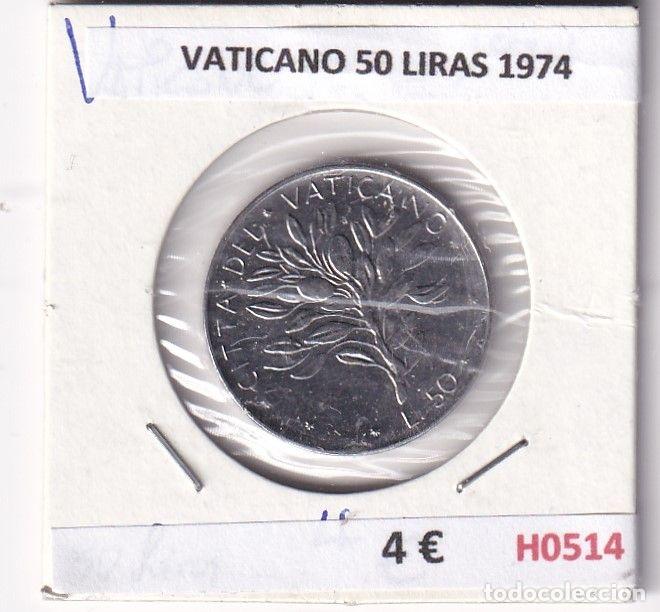 Old Coins of Europe: H0514 MONEDA VATICANO 50 LIRAS 1974