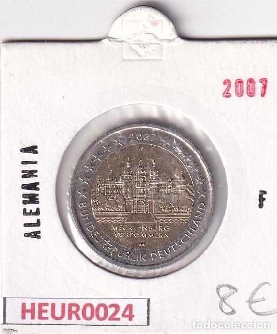 Monete antiche di Europa: HEUR0024 MONEDA ALEMANIA 2 EUROS 2007 Letra F (Mecklemburgo)