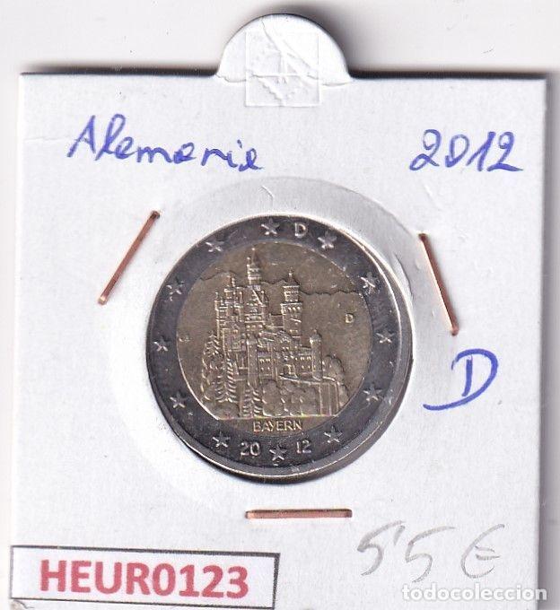 Monedas antiguas de Europa: HEUR0123 MONEDA ALEMANIA 2 EUROS 2012 Letra D (Castillo)