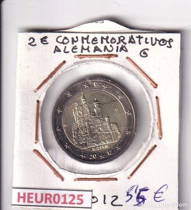 Monedas antiguas de Europa: HEUR0125 MONEDA ALEMANIA 2 EUROS 2012 Letra G (Castillo)