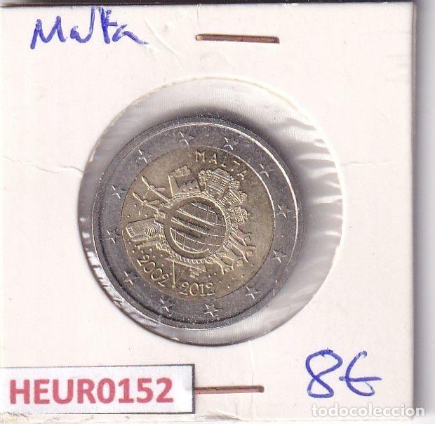 Moedas antigas da Europa: HEUR0152 MONEDA MALTA 2 EUROS 2012 (Moneda Euro)