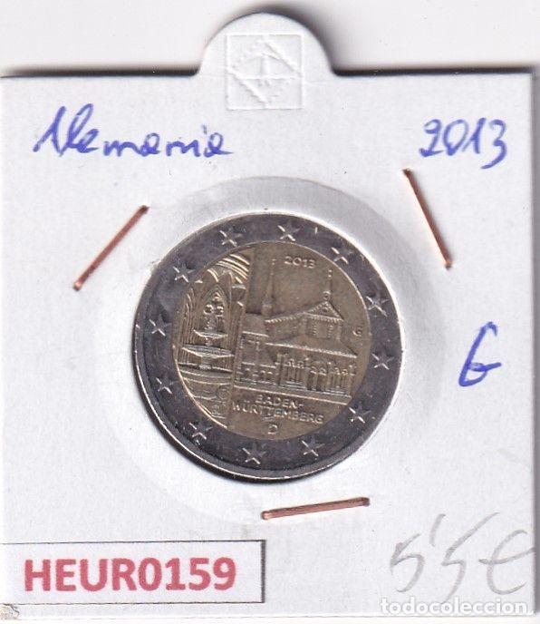 Moedas antigas da Europa: HEUR0159 MONEDA ALEMANIA 2 EUROS 2013 Letra G (Monasterio)