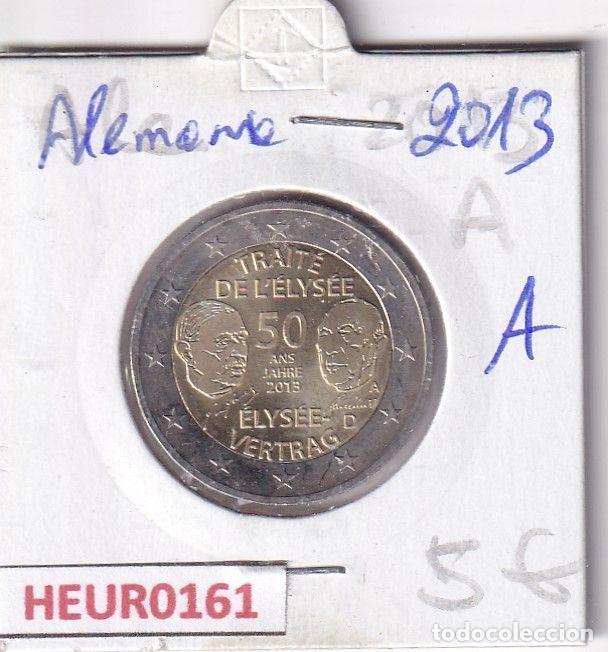 Moedas antigas da Europa: HEUR0161 MONEDA ALEMANIA 2 EUROS 2013 Letra A (Tratado del Eliseo)