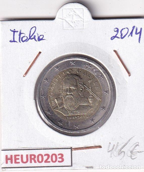 Moedas antigas da Europa: HEUR0203 MONEDA ITALIA 2 EUROS 2014 (Galileo Galilei)