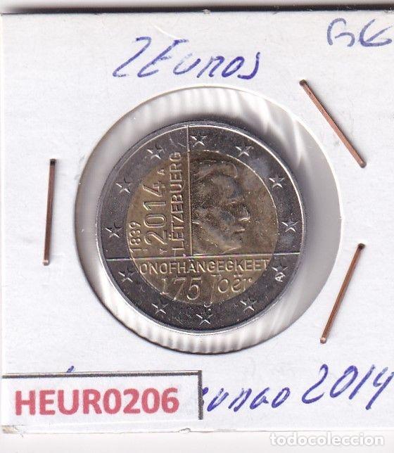 Moedas antigas da Europa: HEUR0206 MONEDA LUXEMBURGO 2 EUROS 2014 (Independencia Luxemburgo)