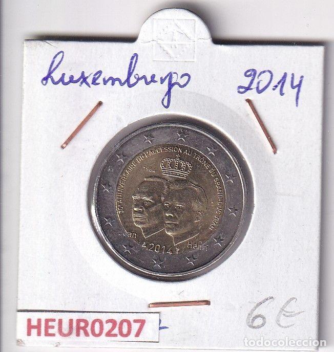 Moedas antigas da Europa: HEUR0207 MONEDA LUXEMBURGO 2 EUROS 2014 (Gran Duque Juan)