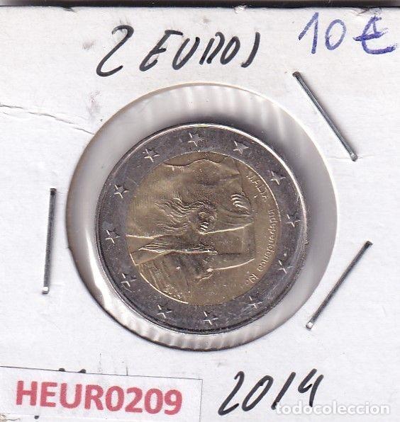 Moedas antigas da Europa: HEUR0209 MONEDA MALTA 2 EUROS 2014 (50 a&ntilde;os independencia)
