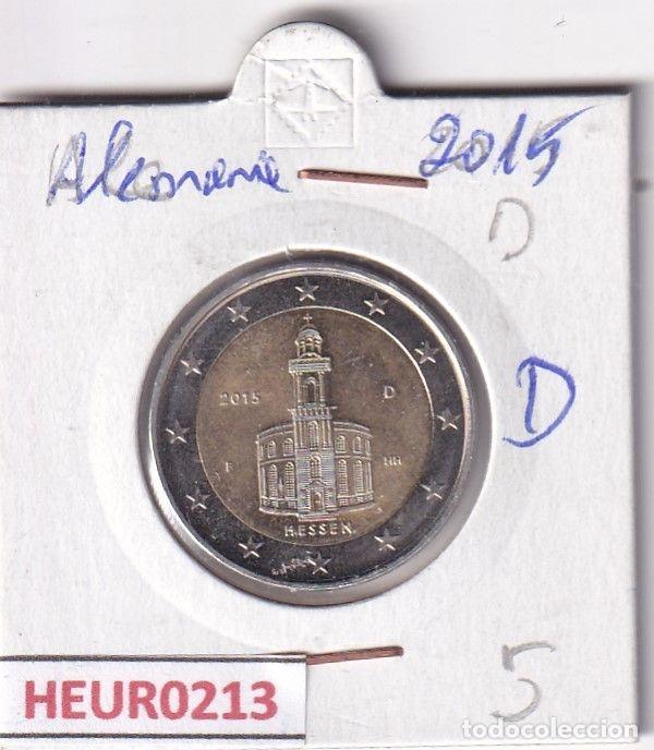 Moedas antigas da Europa: HEUR0213 MONEDA ALEMANIA 2 EUROS 2015 Letra D (Estados federados)
