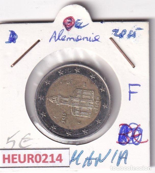 Moedas antigas da Europa: HEUR0214 MONEDA ALEMANIA 2 EUROS 2015 Letra F (Estados federados)
