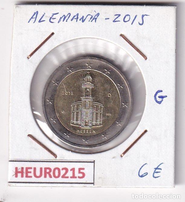 Moedas antigas da Europa: HEUR0215 MONEDA ALEMANIA 2 EUROS 2015 Letra G (Estados federados)