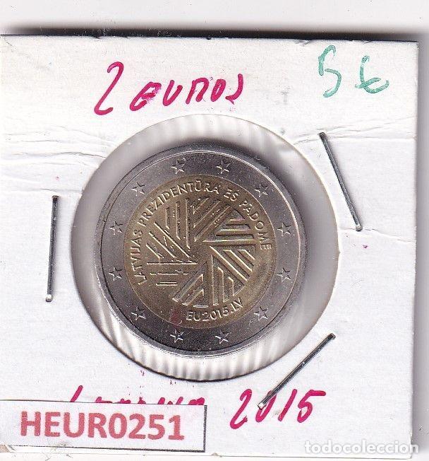 Old Coins of Europe: HEUR0251 MONEDA LETONIA 2 EUROS 2015 (Presidencia Uni&oacute;n Europea)