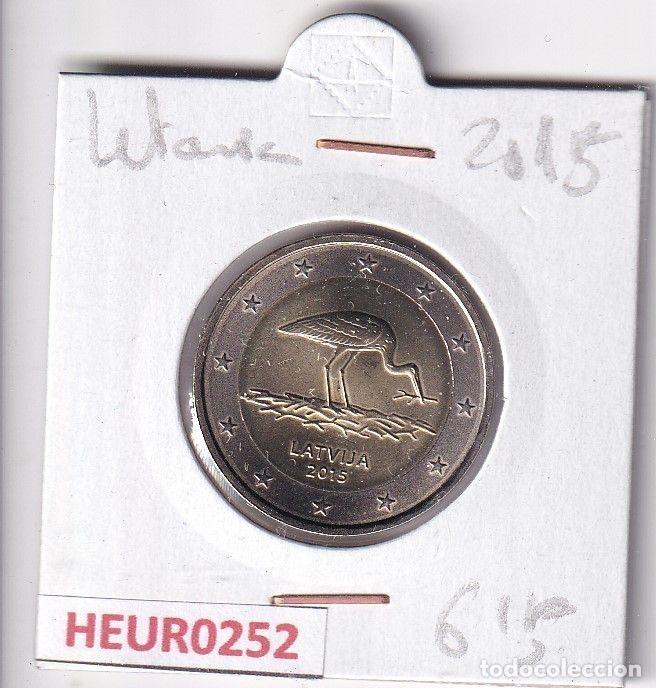 Old Coins of Europe: HEUR0252 MONEDA LETONIA 2 EUROS 2015 (Cig&uuml;e&ntilde;a)