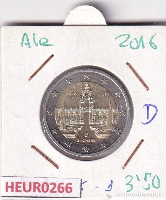 Old Coins of Europe: HEUR0266 MONEDA ALEMANIA 2 EUROS 2016 Letra D