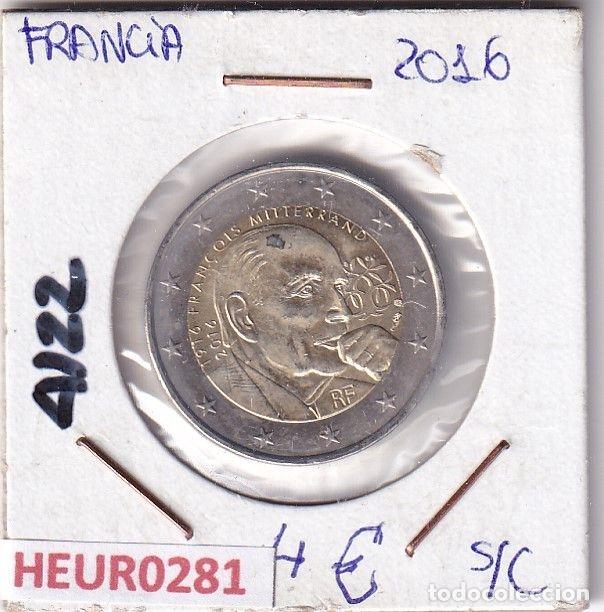 Monnaies anciennes de Europe: HEUR0281 MONEDA FRANCIA 2 EUROS 2016 (Francois Mitterrand)