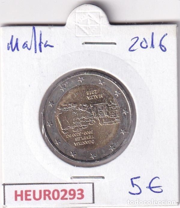 Monnaies anciennes de Europe: HEUR0293 MONEDA MALTA 2 EUROS 2016 (Templo de Ggantika)